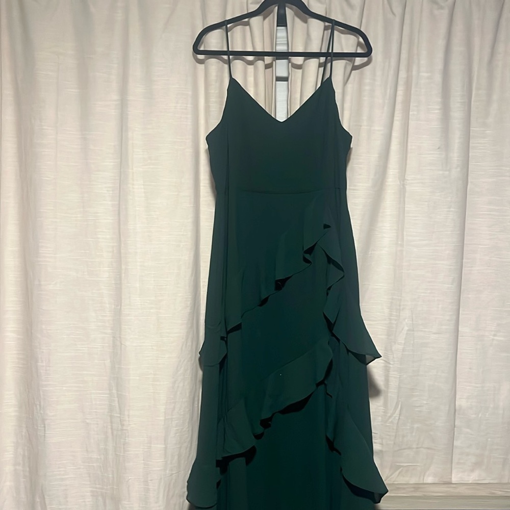 Lulus Blessed with Beauty Green Ruffled Sleeveless Maxi Dress XL - Picture 3 of 13